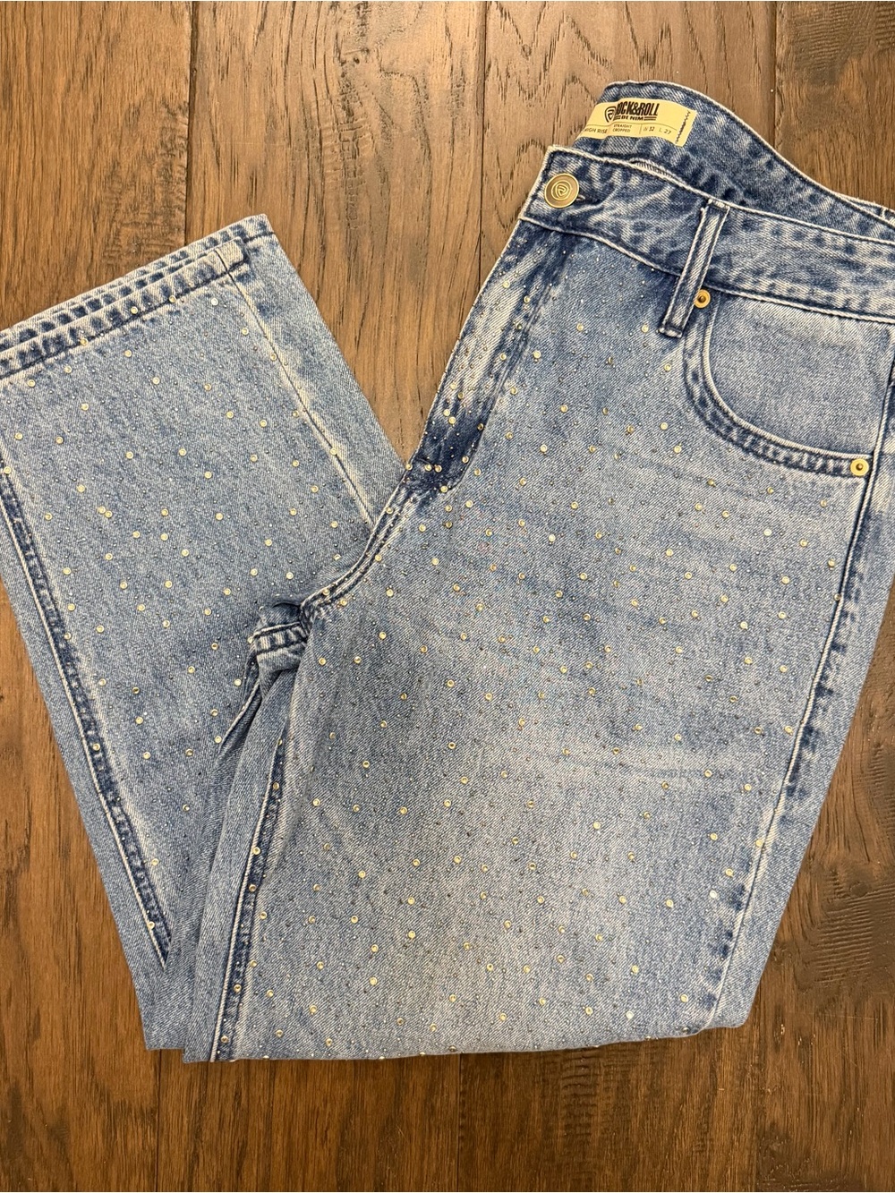 Women's Rock & Roll Straight Jeans - Classic High-Rise Fit